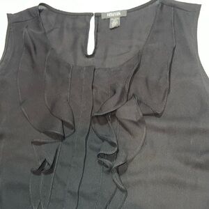 Kenneth Cole Reaction blouse size XXL, black,sleevless,hidden buttons